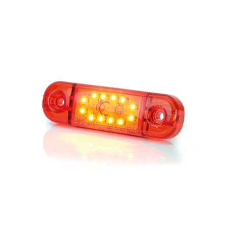 Strands Positionsljus Röd Slim 12 LED,9-36V IP68. E-Märkt. i gruppen Billjud / LED-Belysning / LED-lampor / Positionsljus hos Winn Scandinavia AB (872800344)