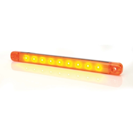 Strands Sidomarkering Orange Slim 9 LED,9-36V IP68. E-Märkt. i gruppen Billjud / LED-Belysning / LED-lampor / Extraljus hos Winn Scandinavia AB (872800346)