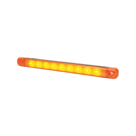 Strands Sidomarkering Orange Slim 9 LED,9-36V IP68. E-Märkt. i gruppen Nyheter hos Winn Scandinavia AB (872800346)