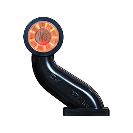 Strands Gummiarm Vit/Röd LED Höger,Klarglas. E-Märkt 12-24V i gruppen Nyheter hos Winn Scandinavia AB (872800371HN)