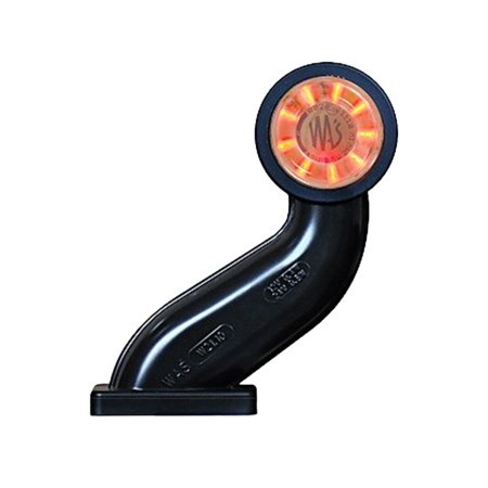 Strands Gummiarm Vit/Röd LED Vänster,Klarglas. E-Märkt 12-24V i gruppen Nyheter hos Winn Scandinavia AB (872800371VN)