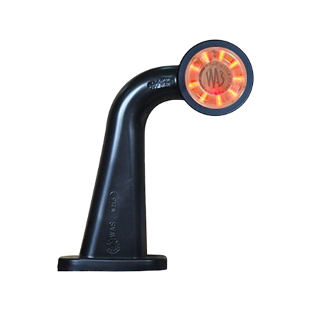 Strands Gummiarm Vit/Röd LED Vänster,Klarglas. E-Märkt 12-24V i gruppen Nyheter hos Winn Scandinavia AB (872800372VN)