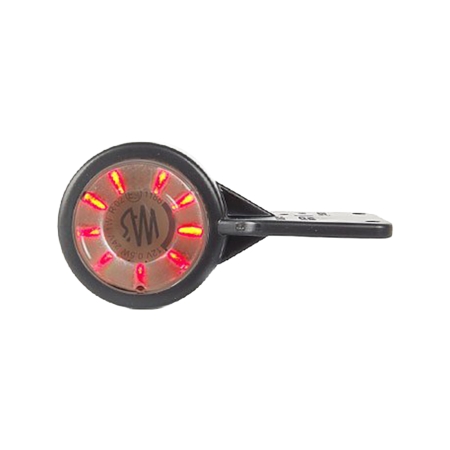 Strands Gummiarm Vit/Röd LED M. Platta,Klarglas. E-Märkt 12-24V i gruppen Nyheter hos Winn Scandinavia AB (872800373N)