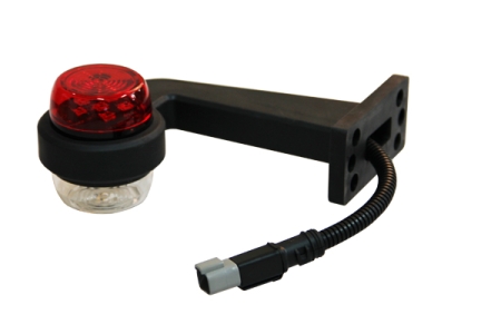 Strands Komplett Höger Gummiarm med positionsljus, vit och röd i gruppen Billjud / LED-Belysning / LED-lampor / Positionsljus hos Winn Scandinavia AB (872800420H)