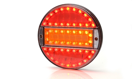 Strands Rund LED 3 Kammare 12-24V,142Mm Diameter Färgad Lins i gruppen Billjud / LED-Belysning / LED-lampor / Bakljus hos Winn Scandinavia AB (872800732)