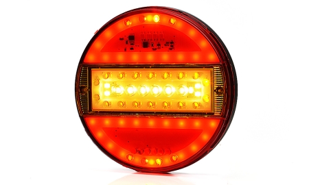 Strands Rund LED 5 Kammare 12-24V,142Mm Dia Färgad Lins i gruppen Billjud / LED-Belysning / LED-lampor / Bakljus hos Winn Scandinavia AB (872800742)