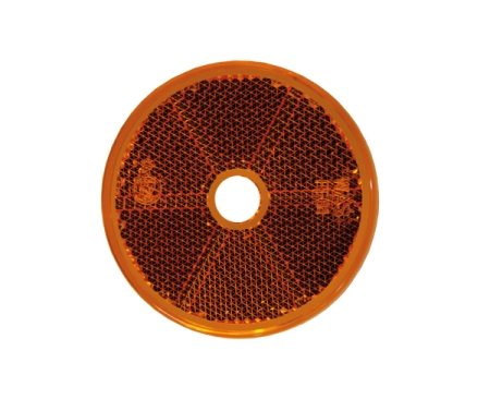 Strands Reflex Orange Rund 60Mm M. Hål 4-Pack,E-Märkt. i gruppen Billjud / LED-Belysning / Monteringstillbehör / Reflexer hos Winn Scandinavia AB (8728106524)