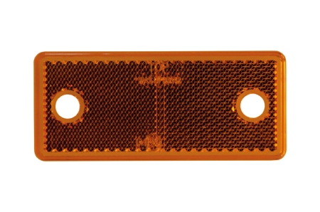 Strands Reflex Orange Rektang. 96X42Mm 4-Pack,Med Hål. E-Märkt. i gruppen Billjud / LED-Belysning / Monteringstillbehör / Reflexer hos Winn Scandinavia AB (8728106584)