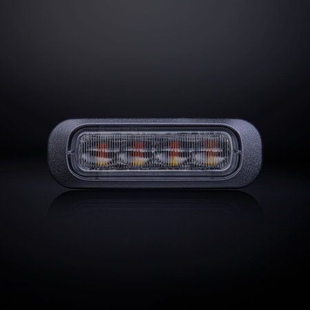 Strands Dark Knight Riktat Blixtljus Orange 4 LED Mörktonat Lins i gruppen Billjud / LED-Belysning / LED-lampor / Blixtljus hos Winn Scandinavia AB (872850402)