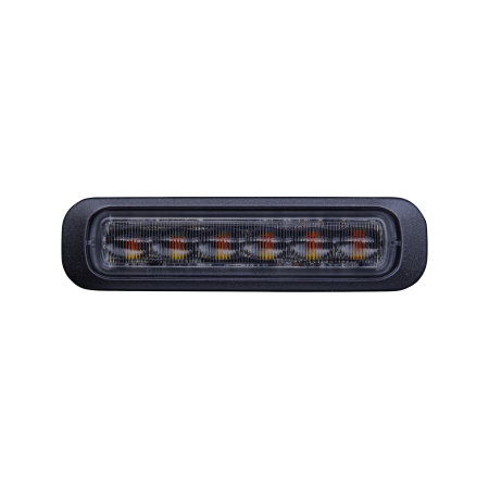 Strands Dark Knight Riktat Blixtljus Orange 6 LED Mörktonat Lins i gruppen Billjud / LED-Belysning / LED-lampor / Blixtljus hos Winn Scandinavia AB (872850404)