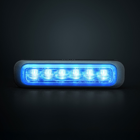 Strands Dark Knight Riktat Blixtljus Blue 6 LED i gruppen Billjud / LED-Belysning / LED-ramp hos Winn Scandinavia AB (872850404B)