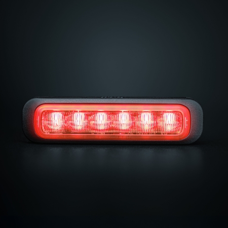 Strands Dark Knight Riktat Blixtljus Red 6 LED i gruppen Billjud / LED-Belysning / LED-ramp hos Winn Scandinavia AB (872850404R)