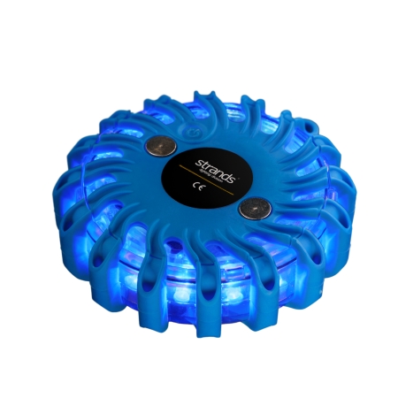 Strands Varning/Riktat Blixtljus Pucken Blå LED, 6-Pack I Väska i gruppen Nyheter hos Winn Scandinavia AB (872TD90002B)