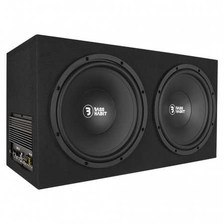 Bass Habit Play PL212A, prisvärd 2x12tums aktiv baslåda i gruppen Billjud / Bas / Aktiv baslåda hos Winn Scandinavia AB (890PL212A)