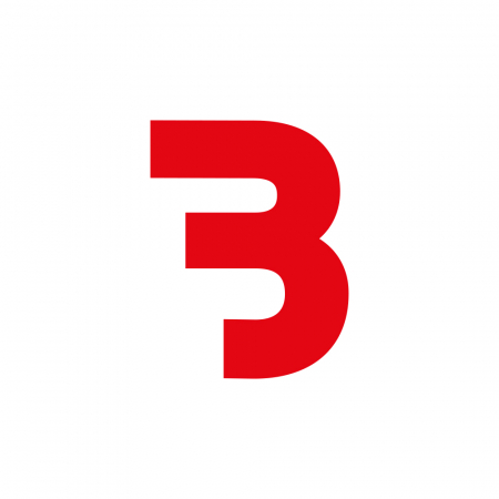 Bass Habit B-klistermärke 7x7cm, röd i gruppen Billjud / Tillbehör / Merchandise hos Winn Scandinavia AB (899BCR)