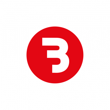 Bass Habit B-klistermärke 7x7cm, röd och vit i gruppen Billjud / Tillbehör / Merchandise hos Winn Scandinavia AB (899BROUNDFR)