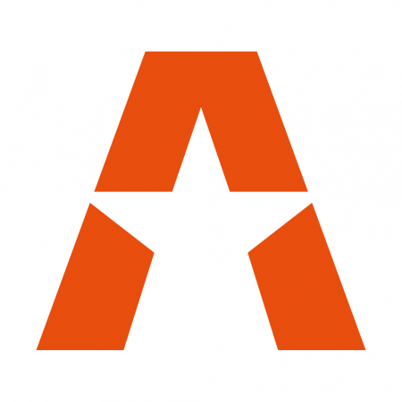 GAS A STAR-klistermärke 15.5x14cm, orange i gruppen Billjud / Bilhögtalare / Midbasar / Mellanregister / 6.5 tums midbas hos Winn Scandinavia AB (909ASTARCO)