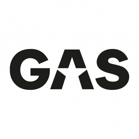 GAS-klistermärke 45x15.5cm, svart i gruppen Billjud / Tillbehör / Merchandise hos Winn Scandinavia AB (909LOGOCLB)
