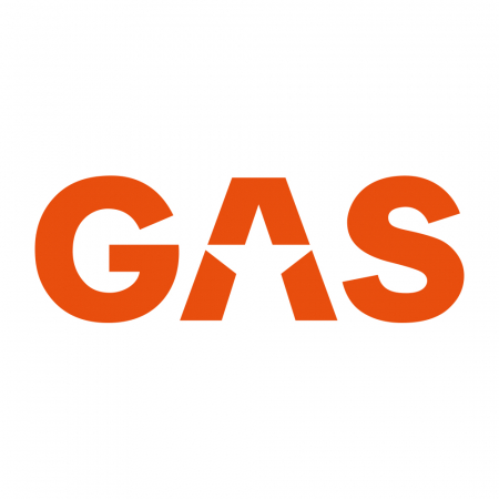 GAS-klistermärke 45x15.5cm, orange i gruppen Billjud / Tillbehör / Merchandise hos Winn Scandinavia AB (909LOGOCLO)