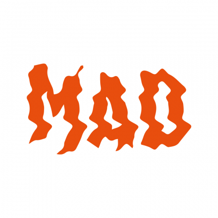 MAD 10x5.5cm, orange i gruppen Billjud / Tillbehör / Merchandise hos Winn Scandinavia AB (909MADCSO)