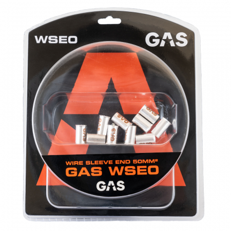 GAS 10-pack änd-/kabelhylsor, 50mm²-kabel i gruppen Billjud / Tillbehör / Monteringstillbehör hos Winn Scandinavia AB (910WSE0)