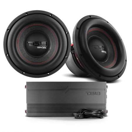 2-pack DS18 GEN-XX10.4DHE med G3600.1D, baspaket i gruppen Billjud / Bilhögtalare / Midbasar / Mellanregister / 6.5 tums midbas hos Winn Scandinavia AB (SETGENXX104DHEPKT1)