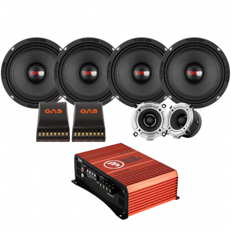 4-pack DS18 PRO-X6.4M & TW120, SPL-paket med steg i gruppen Billjud / Bilhögtalare / Midbasar / Mellanregister / 6.5 tums midbas hos Winn Scandinavia AB (SETPROX64MPKT1)