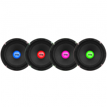 4-pack DS18 PRO-X8.4RGBCAP, 8 tums midbas med RGB LED-belysning i gruppen Billjud / Bilhögtalare / Midbasar / Mellanregister hos Winn Scandinavia AB (SETPROX84RGBCAPX4)