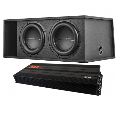 DS18 ZXI-212LD.RG med GAS MAX A2-2500.1DL, tungt baspaket i gruppen Billjud / Bilhögtalare / Midbasar / Mellanregister / 6.5 tums midbas hos Winn Scandinavia AB (SETZXI212LDRGPKT1)