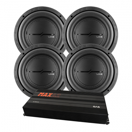 4-pack DS18 ZXI6.2D & GAS MAX A2-1500.1DL, baspaket i gruppen Billjud / Bilhögtalare / Midbasar / Mellanregister / 6.5 tums midbas hos Winn Scandinavia AB (SETZXI62DPKT1)