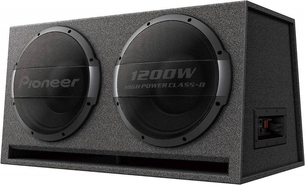 Pioneer TS-WX1220AH, aktiv portad 2x12 tums baslåda 600W RMS