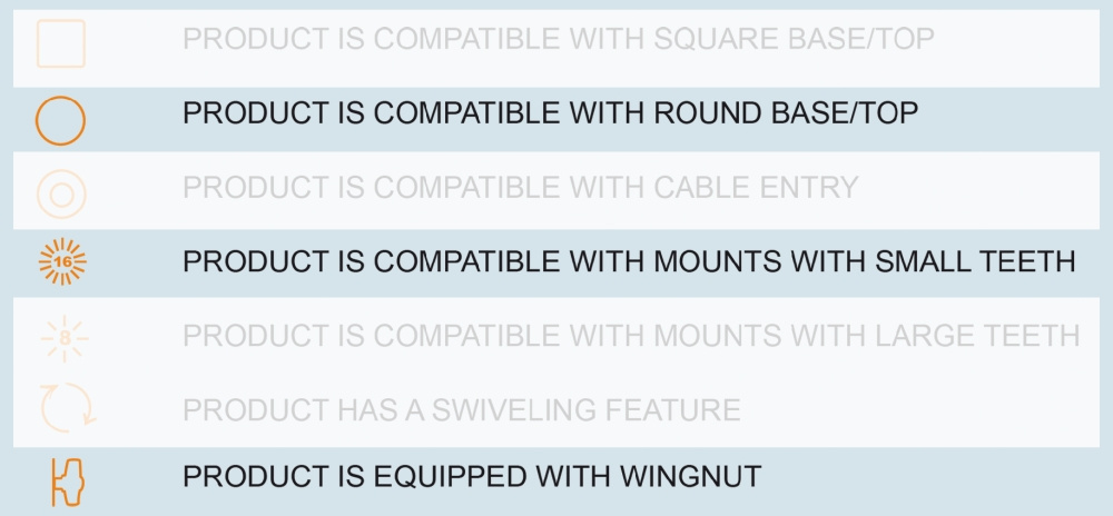 Brodit Heavy Duty Piedestalfäste 215840