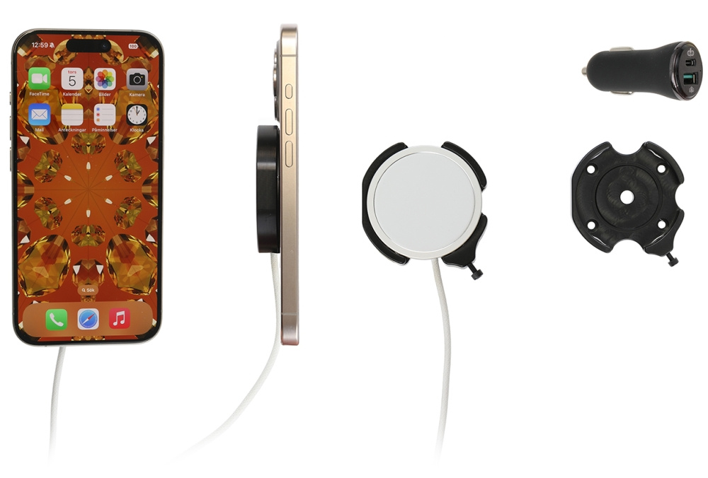 Brodit Fäste, Apple iPhone 12/12 Mini/12 Pro/12 Pro Max/13/13 Mini/13 Pro/13 Pro Max/14/14 Plus m. fl.