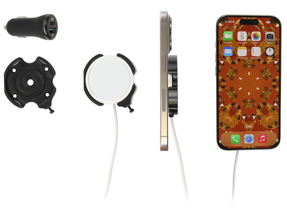 Brodit Fäste, Apple iPhone 12/12 Mini/12 Pro/12 Pro Max/13/13 Mini/13 Pro/13 Pro Max/14/14 Plus m. fl.