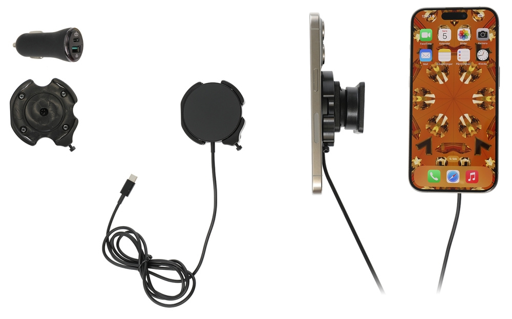 Brodit Fäste med kulled, Apple iPhone 12/12 Mini/12 Pro/12 Pro Max/13/13 Mini/13 Pro/13 Pro Max/14/14 Plus m. fl.