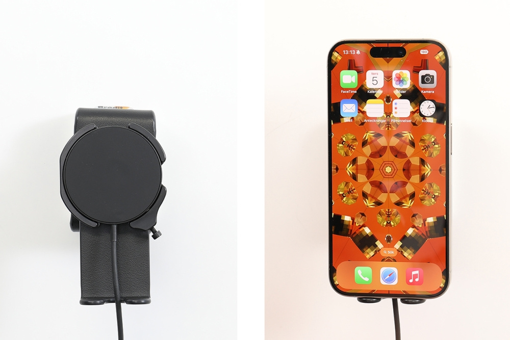 Brodit Fäste med kulled, Apple iPhone 12/12 Mini/12 Pro/12 Pro Max/13/13 Mini/13 Pro/13 Pro Max/14/14 Plus m. fl.