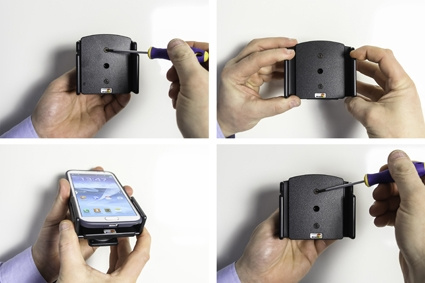 Brodit Passiv hållare med kulled, Samsung Galaxy S24 Ultra SM-S928B/DS/S24+ SM-S926B/DS/S25 Ultra/S25+