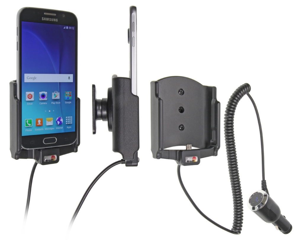Brodit Aktiv hållare med cigg-kontakt, Samsung Galaxy S6 