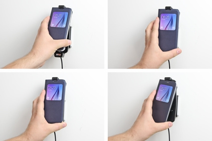 Brodit Aktiv hållare med cigg-kontakt, Samsung Galaxy S6/S6 edge/S7