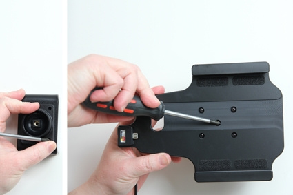 Brodit Aktiv hållare med cigg-kontakt, Samsung Galaxy Tab 3 Lite 