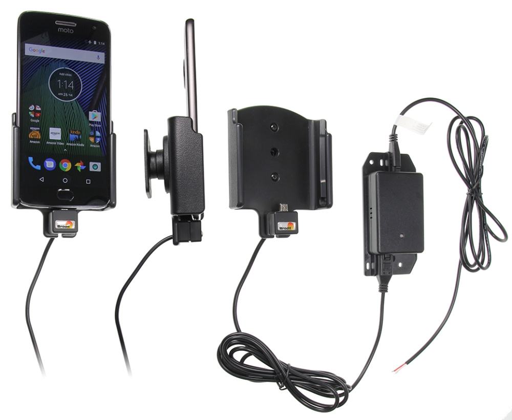 Brodit Aktiv hållare för fast installation, Motorola Moto G5 Plus 