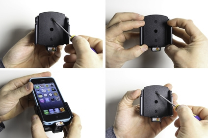 Brodit Hållare för Kabelanslutning, Apple iPhone 5/5C/5S/SE