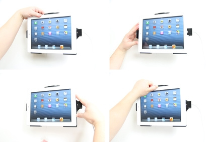 Brodit Hållare för Kabelanslutning, Apple iPad 4th Gen (A1458, A1459, A1460)/With Retina (Lightning Connector)