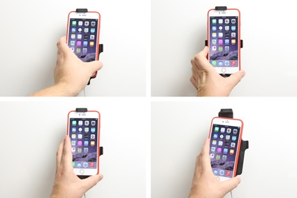 Brodit Hållare för Kabelanslutning, Apple iPhone 6 Plus/6S Plus/7 Plus/8 Plus/Xs Max