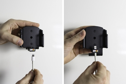 Brodit Hållare för Kabelanslutning, Apple iPhone 6/6S/7/8/SE 2nd Gen 2020/X/Xs