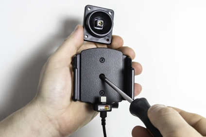 Brodit Aktiv hållare med USB-kabel och cigg-adapter, Apple iPhone 5/5C/5S/SE