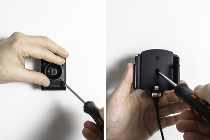 Brodit Aktiv hållare med USB-kabel och cigg-adapter, Apple iPhone 5/5C/5S/SE