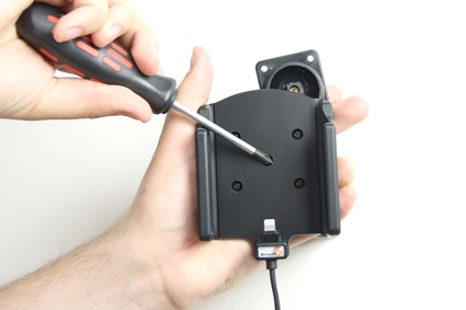 Brodit Aktiv hållare med USB-kabel och cigg-adapter, Apple iPhone 5/5S/SE