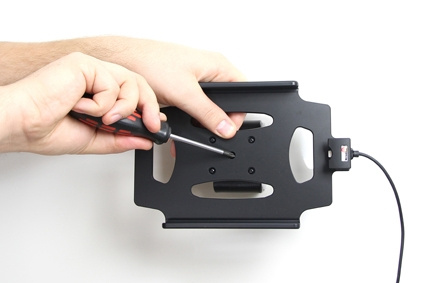 Brodit Aktiv hållare med USB-kabel och cigg-adapter, Apple iPad Mini 2 (A1489, A1490, A1491)/3 (A1599, A1600)/Retina