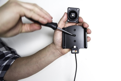 Brodit Aktiv hållare med USB-kabel och cigg-adapter, Samsung Galaxy S8 Active 